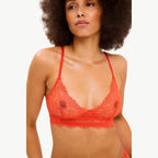 Understatement Lace Triangle Scoop Bralette